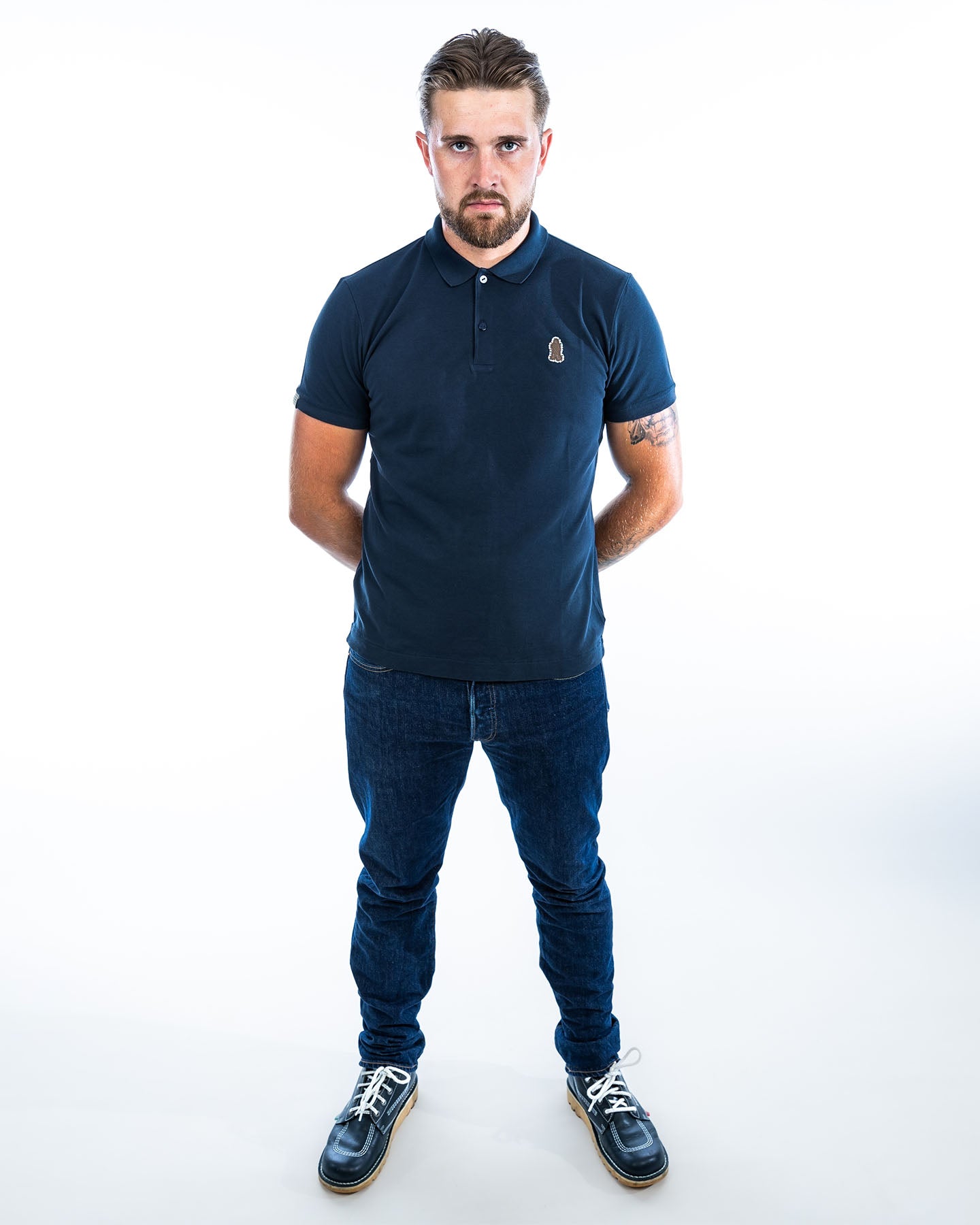 Short Sleeve Polo Shirt - Navy