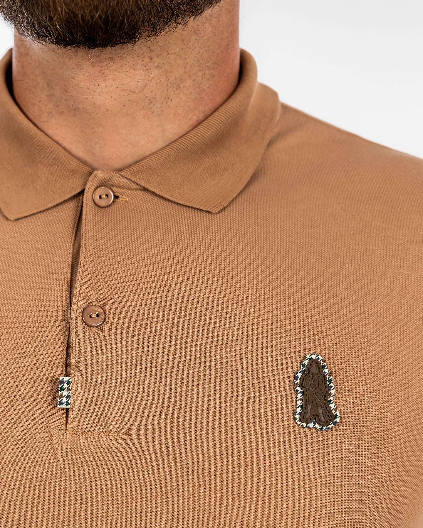 Long Sleeve Polo Shirt - Praline